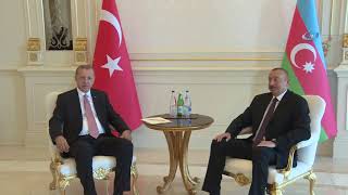 Başkan Erdoğan, Azerbaycan Hurbaşkanı Aliyev İle Görüştü