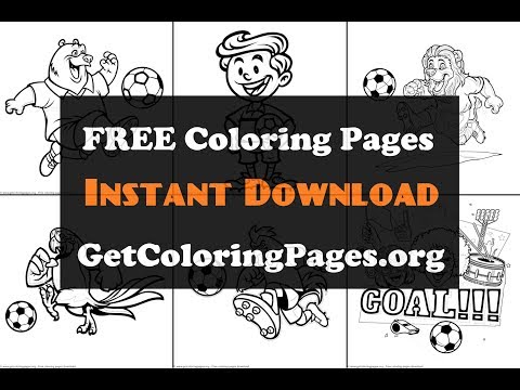 World cup soccer coloring pages