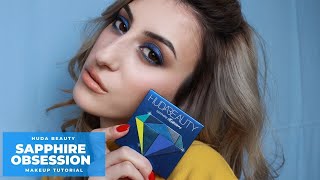 Huda Beauty Sapphire Obsessions Palette Tutorial Punellas Makeup