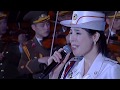 Moranbong Band + Chongbong Band + State Merited Chorus - We will forever follow this only way