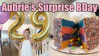 Aubrie's Surprise Birthday - Full Day of Birthday Eating Cake, Donuts, Pizza and more!