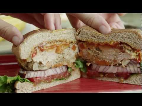 Video Chicken Burger Recipes Pinterest