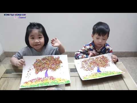 Cùng bé vẽ tranh bằng gạo rất tuyệt