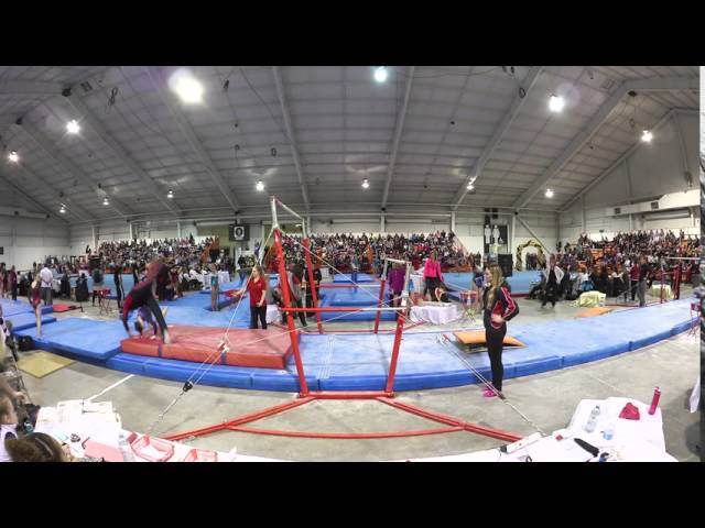 Gymnastics Coach Performs Perfect Last Second Save - Video