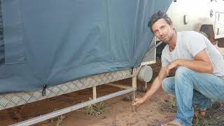 Uneven ground when camping? No worries in our Cub Camper trailer!