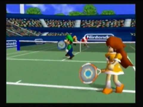 Watch Madame and Slim's Arcade - Mario Tennis (N64)