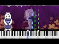 Undertale // Fallen Down (Reprise) | LyricWulf Piano Tutorial on Synthesia TuTORIEL // OST 85