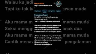 Lirik Mama Muda Aku Mama Muda Memang Mama Muda