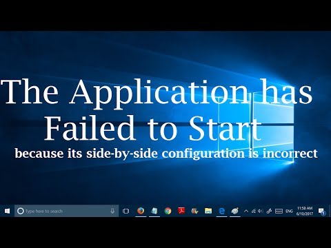 Side By Side Configuration Is Incorrect For Every Program