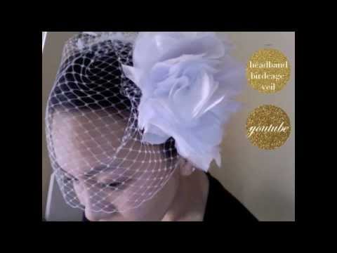  CHRISTINE How to make a single comb Birdcage Wedding Veil