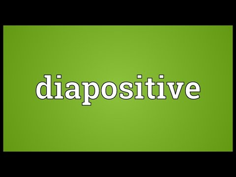 Header of diapositive