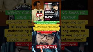 Wency Cornejo, Naglabas Ng Sama Ng Loob Inutil Ang Gobyerno