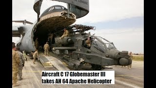 Aircraft C 17 Globemaster Iii Takes Ah 64 Apache Helicopter Aircraft C 17 Globemaster Iii Takes Ah 64 Apache Helicopter