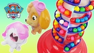 Learn colors with gumball machine, slime