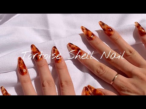 [ìíë¤ì¼] ê°ìì ííê³  í¸ë ëâ¨íê² ì ëë©íë¦°í¸!ðì¹´ëíì°ì¥ ê°ì´í´ìðTortoise Shell Nail Art Tutorialð/Self Nail/Gel Polish - YouTube