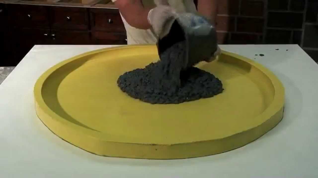 How to make a Concrete Terrazzo Table GFRC - DIY - Easy - YouTube