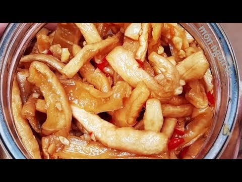 CỦ CẢI TRẮNG NGÂM NƯỚC TƯƠNG giòn ngon đơn giản và dễ làm