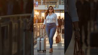 Miss Riyas Power Walk At The Terminal Airport Fashion Goals