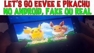 Pokémon Let's Go Eevee e Pikachu Para Android! Real Ou Fake? Gameplay e Download
