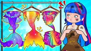 Princess Became Mermaids for a Day | CRAZY BODY SWAP | Hilarious Cartoon Animati