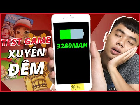 Test game pin dung lượng siêu cao iPhone 8 Plus xuyên đêm | Điện Thoại Vui TV