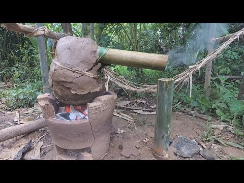 Primitive Technology: Wine Making from Banana Experiment