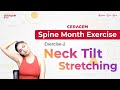 Ceragem Spine Exercise | Exercise 2 | Neck-tilt Stretching | World Spine Day