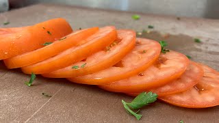 4K* PERFECTLY SLICED TOMATOES (do it yourself)