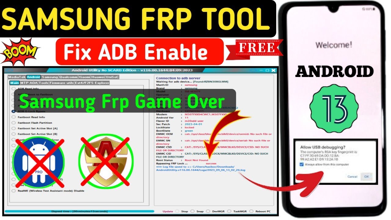 All Samsung 1 Click Frp Bypass 2023 || Android 13 || New All Samsung 1 Click Frp Bypass 2023 || Android 13 || New