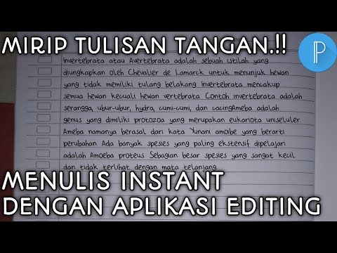 Cara Menulis Instant Dengan Aplikasi Editing