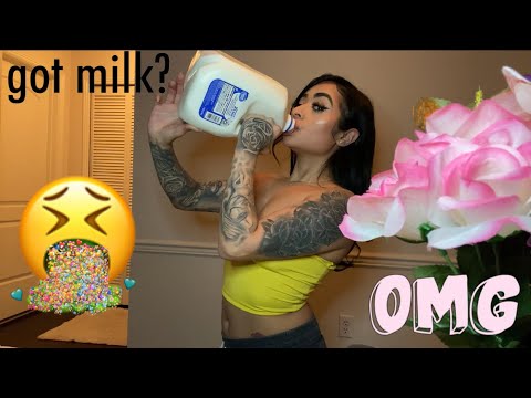 Girl chugging with some burping compilation