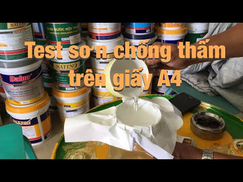 Test Sơn chống thấm hệ nước cho hồ cá koi