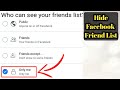 How to Hide Facebook Friend List Easy and Fast