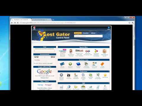 Video web hosting control panel host gator