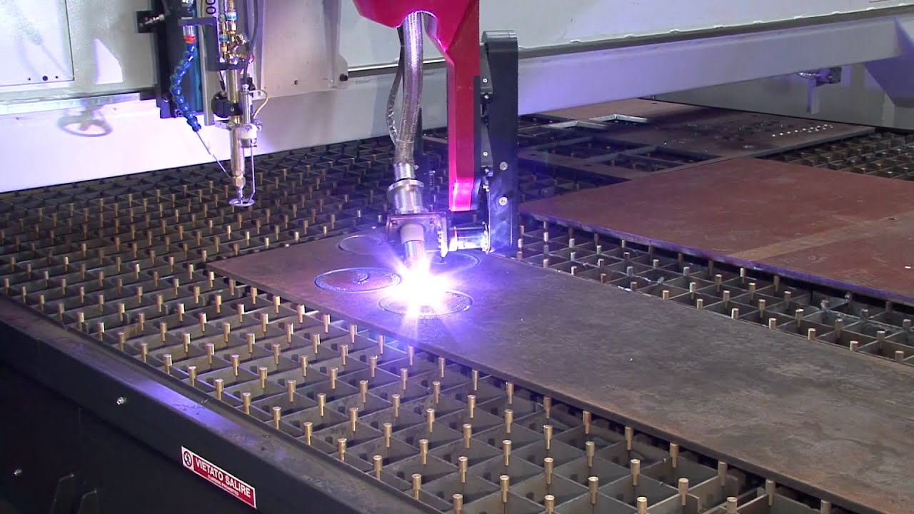 Ficep Gemini HD36 Bevel Head Steel Plate Plasma Cutting YouTube