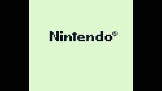 Game Boy Original, 1989 Start Screen, B&W - Hd - Falling Nintendo Logo - Ding