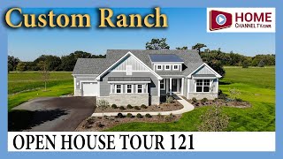 Open House Tour (121) - Decorated Farmhouse Style Custom Ranch Home at Pioneer Oaks in Ringwood IL