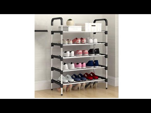 Hướng Dẫn Lắp Ráp Kệ Đựng Giày Dép 5 Tầng inox