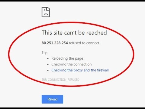 chrome this site cannot be reached took too long to respond