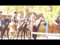 Household Cavalry jumping practice, Hyde Park, London