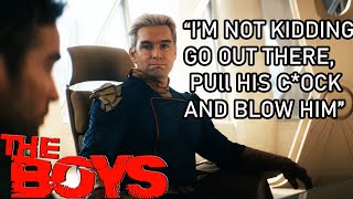 Homelander Tells Deep To Blow A-Train Scene The Boys 4K S4Ep1