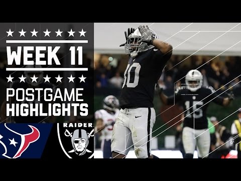 Texans Vs Raiders Nfl International Week 11 Game Highlights Texans Vs Raiders Nfl International Week 11 Game Highlights