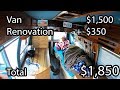 Home Made Camper Van Build - Start to Finish DIY