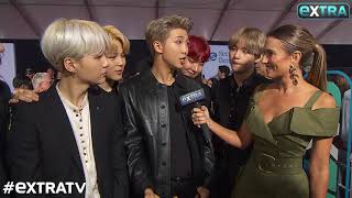 Bts Hits The Red Carpet At The Amas