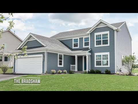 The Bradshaw Two-story Plan at Huntington Ridge Estates in Harvard IL | KLM Builders