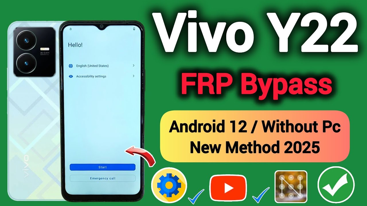 Vivo Y22 || FRP Bypass || Verify Your Account || Android Vivo Y22 || FRP Bypass || Verify Your Account || Android