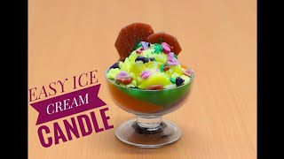 How to Make Candle In Home // DIY Candle Making || Ice-Cream Candle By using Wax