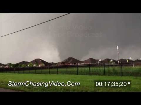 5/20/2013 Moore, OK Wedge Tornado and Escape Stock Footage
