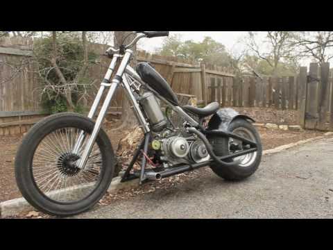 Jesse James chopper bicycle into mini chopper update aux gas tank and air 