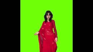 Cute Girl Dancing On Green Screen To Chitthi Song